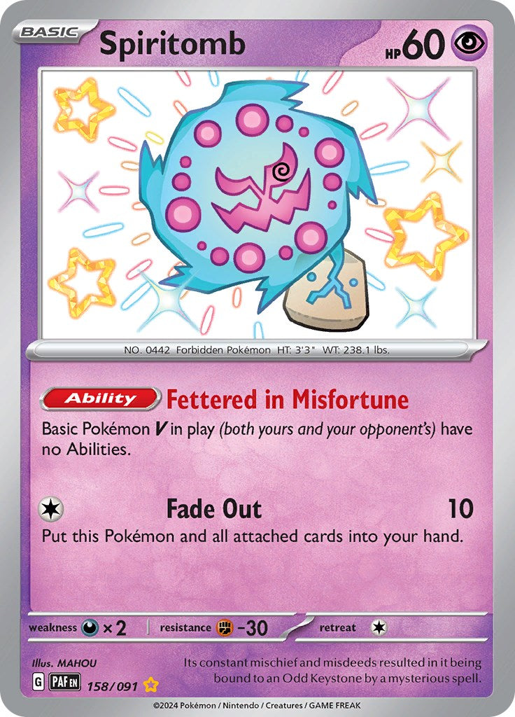 Spiritomb (158/091) [Scarlet & Violet: Paldean Fates] | Golgari Games