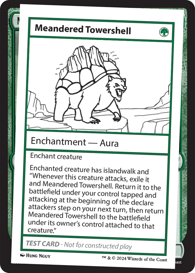 Meandered Towershell [Mystery Booster 2 Playtest Cards] | Golgari Games