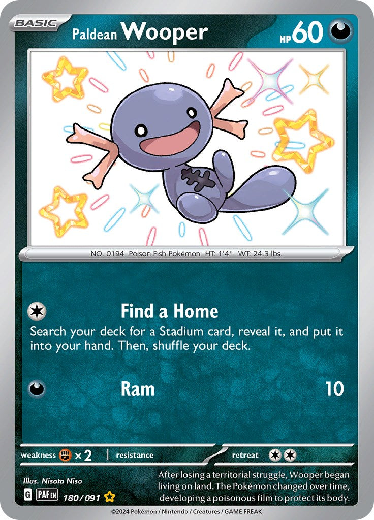 Paldean Wooper (180/091) [Scarlet & Violet: Paldean Fates] | Local Legends