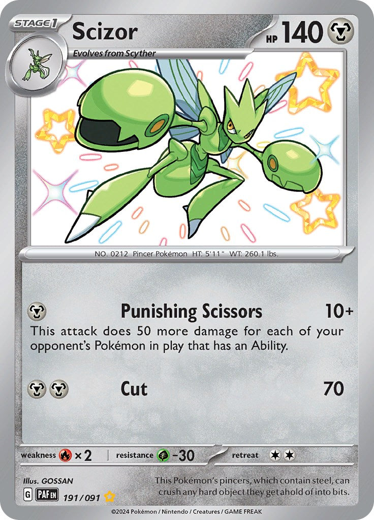 Scizor (191/091) [Scarlet & Violet: Paldean Fates] | Golgari Games