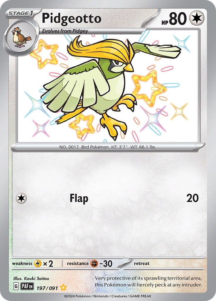 Pidgeotto (197/091) [Scarlet & Violet: Paldean Fates] | Golgari Games