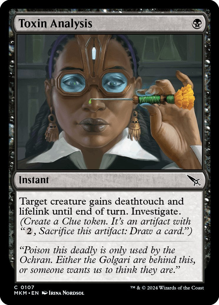 Toxin Analysis | Local Legends