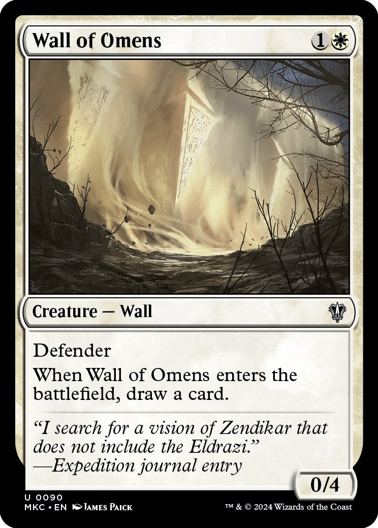 Wall of Omens [Murders at Karlov Manor Commander] | Local Legends