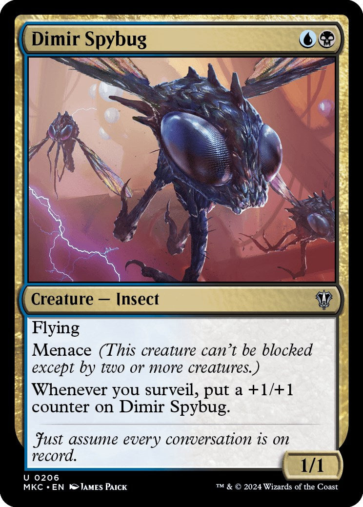 Dimir Spybug [Murders at Karlov Manor Commander] | Local Legends