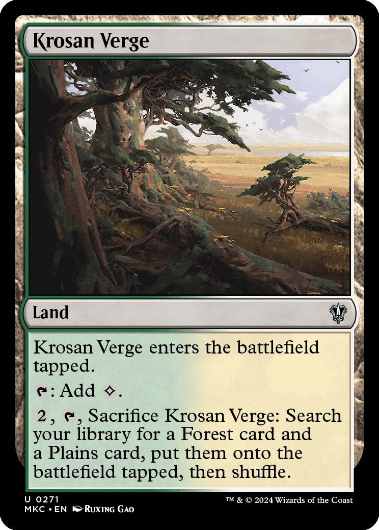 Krosan Verge [Murders at Karlov Manor Commander] | Local Legends