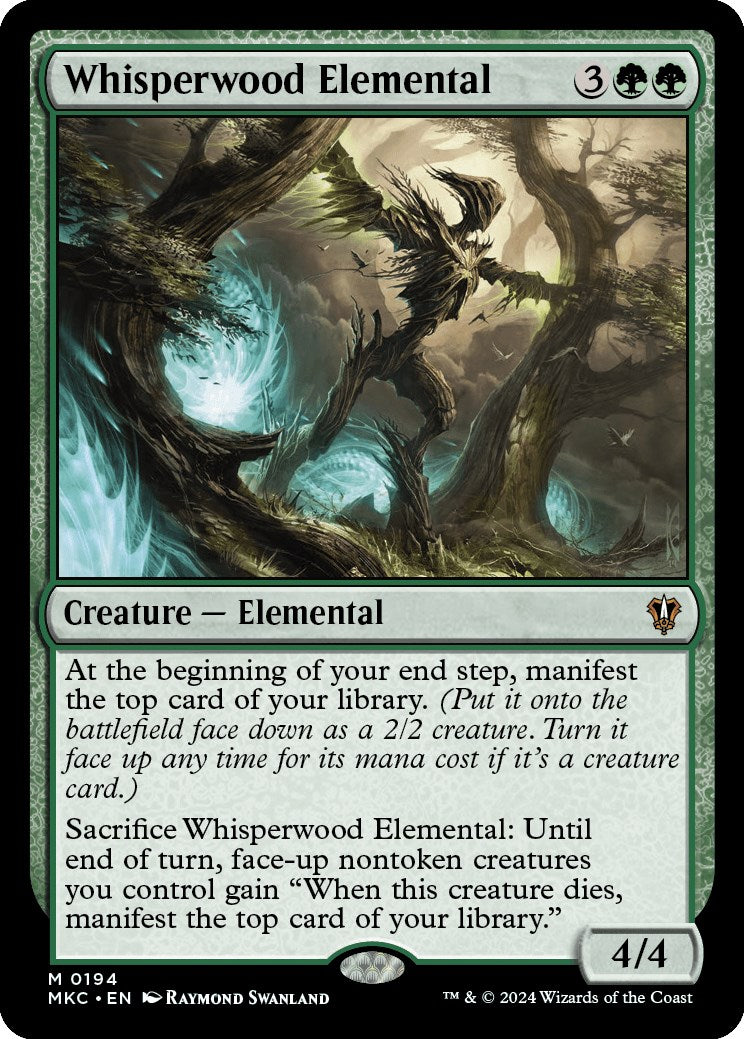 Whisperwood Elemental [Murders at Karlov Manor Commander] | Local Legends