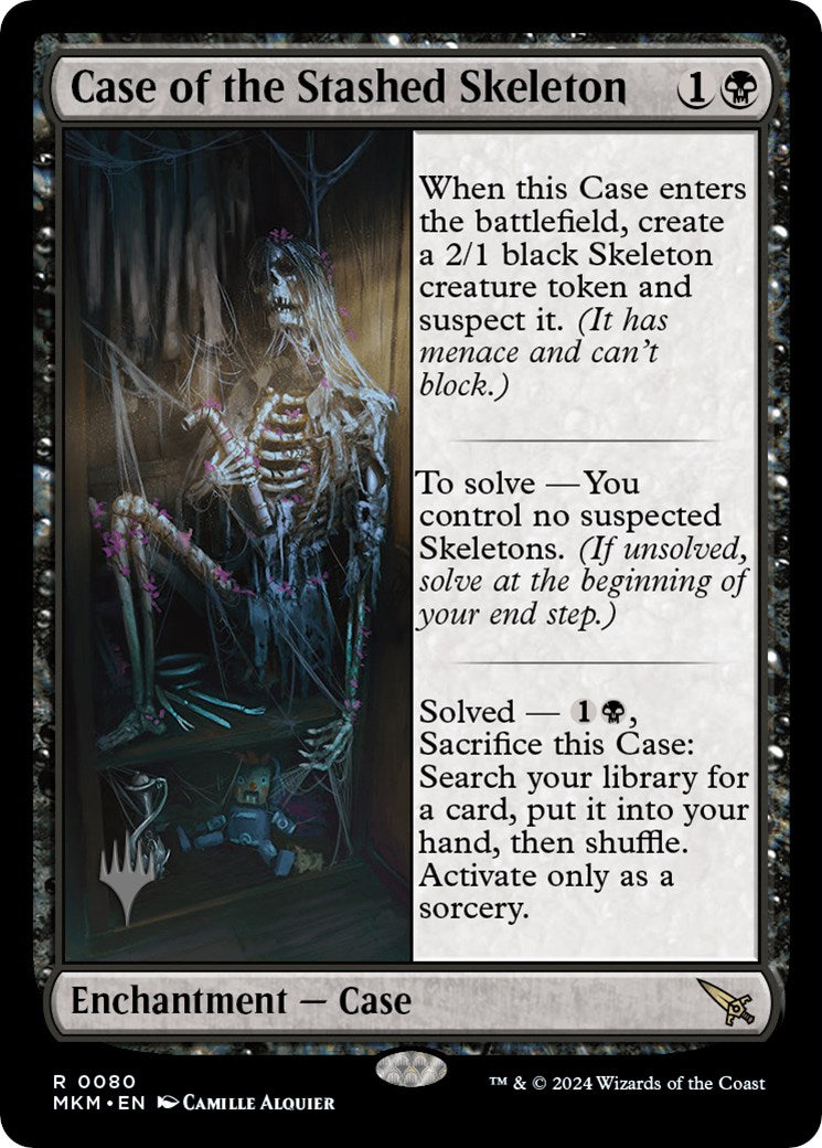 Case of the Stashed Skeleton (Promo Pack) [Murders at Karlov Manor Promos] | Golgari Games