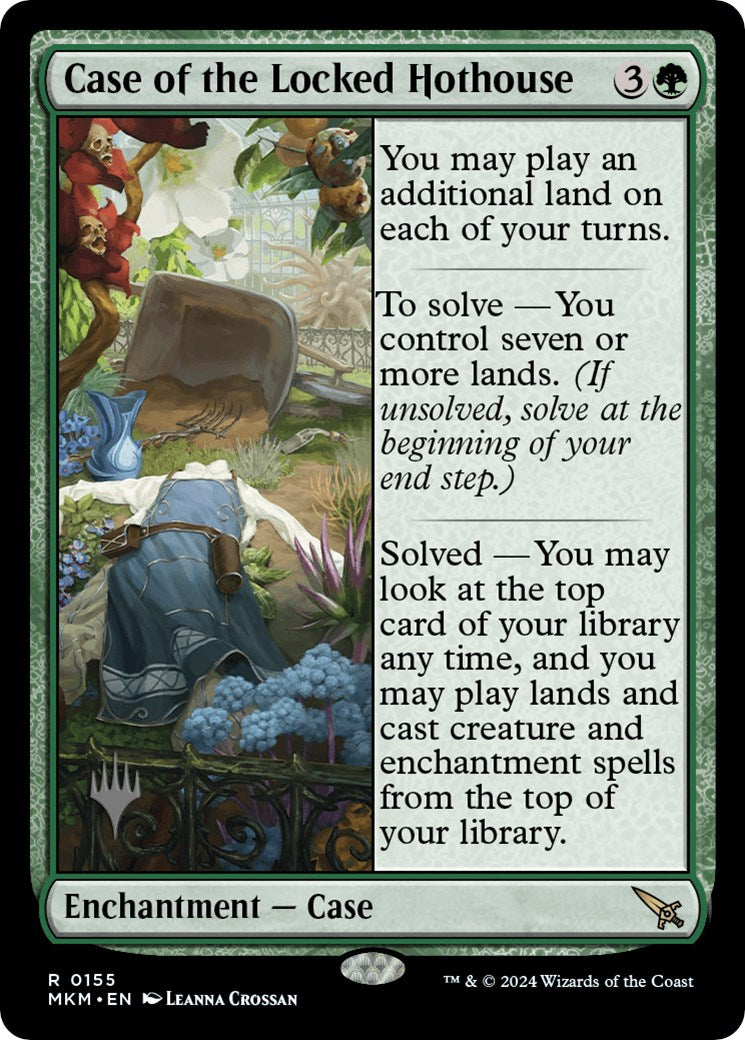 Case of the Locked Hothouse (Promo Pack) [Murders at Karlov Manor Promos] | Golgari Games