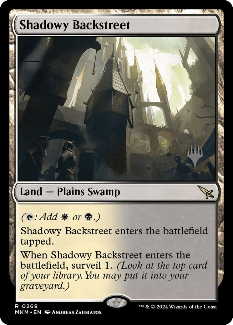 Shadowy Backstreet (Promo Pack) [Murders at Karlov Manor Promos] | Golgari Games