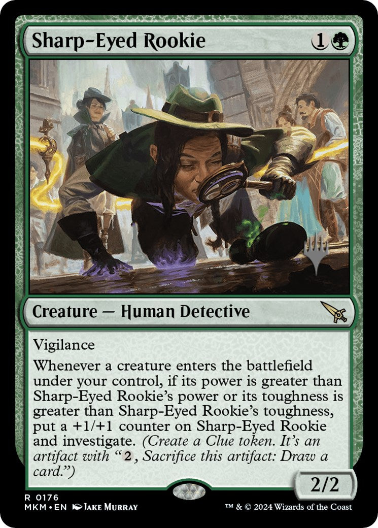 Sharp-Eyed Rookie (Promo Pack) [Murders at Karlov Manor Promos] | Golgari Games