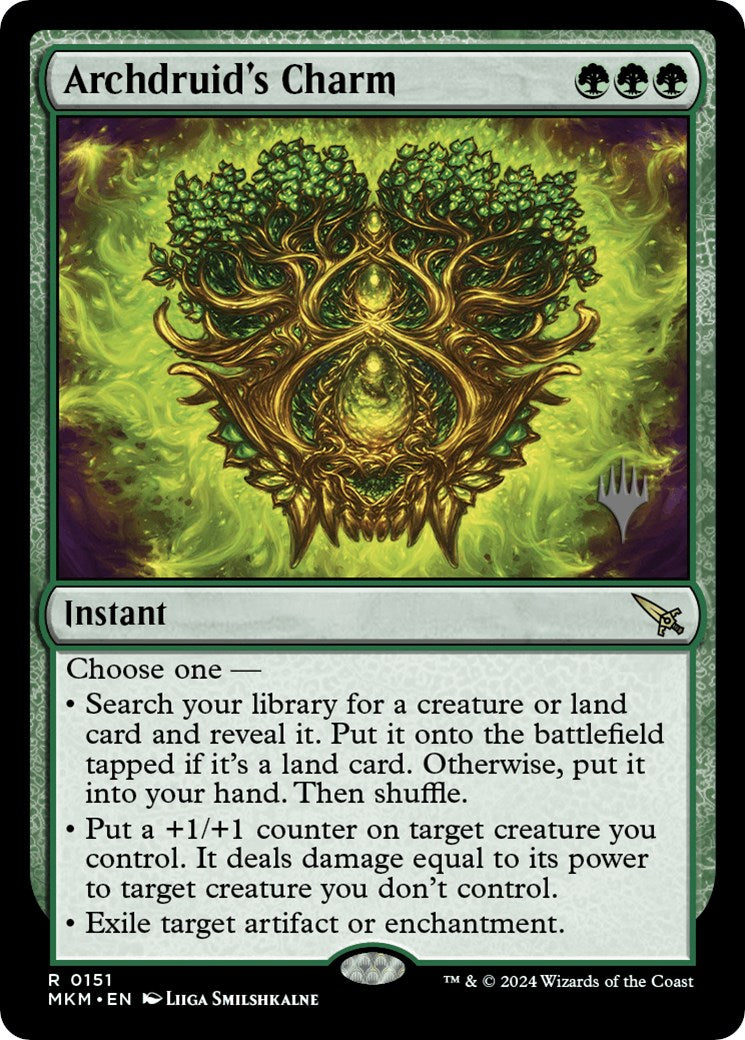 Archdruid's Charm (Promo Pack) [Murders at Karlov Manor Promos] | Golgari Games