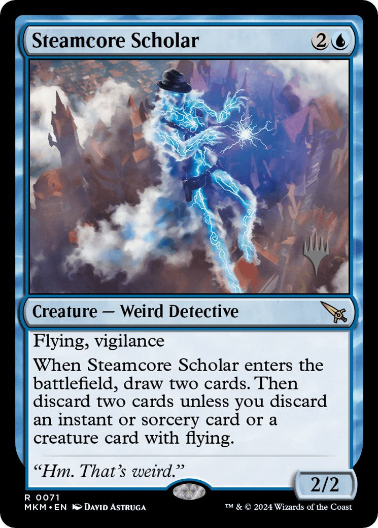 Steamcore Scholar (Promo Pack) [Murders at Karlov Manor Promos] | Golgari Games