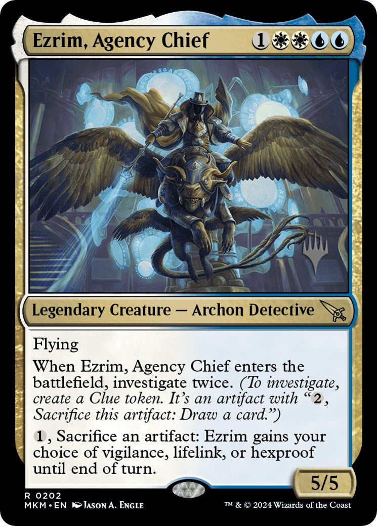 Ezrim, Agency Chief (Promo Pack) [Murders at Karlov Manor Promos] | Golgari Games