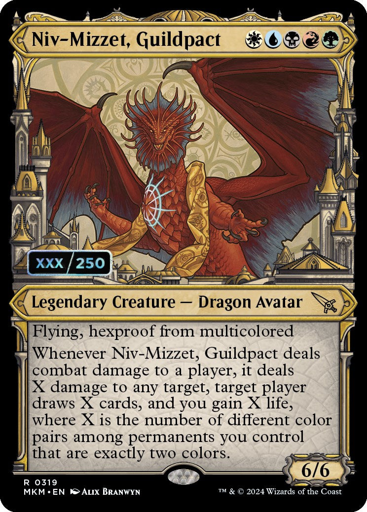 Niv-Mizzet, Guildpact (Serialized) [Murders at Karlov Manor] | Golgari Games