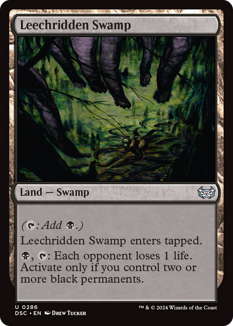 Leechridden Swamp [Duskmourn: House of Horror Commander] | Golgari Games