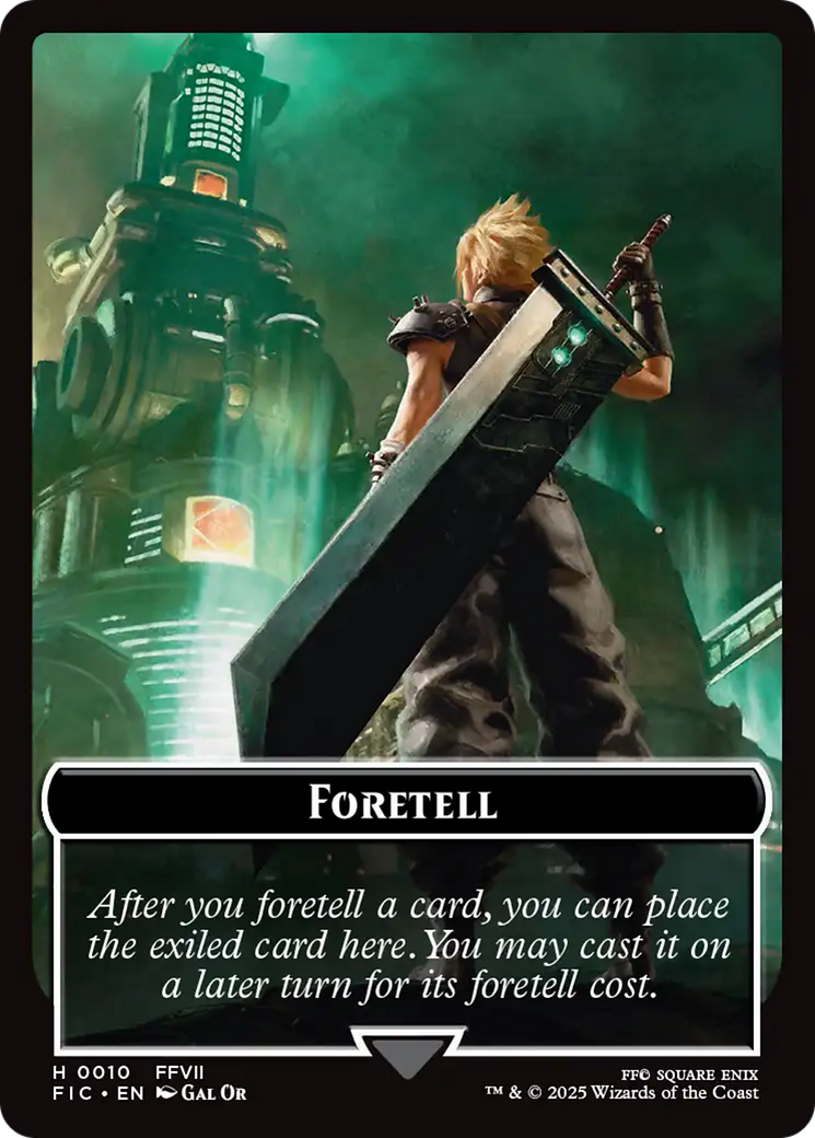 Foretell // Treasure Double-Sided Token [FINAL FANTASY Commander Tokens] | Local Legends