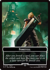 Foretell // Treasure Double-Sided Token [FINAL FANTASY Commander Tokens] | Local Legends