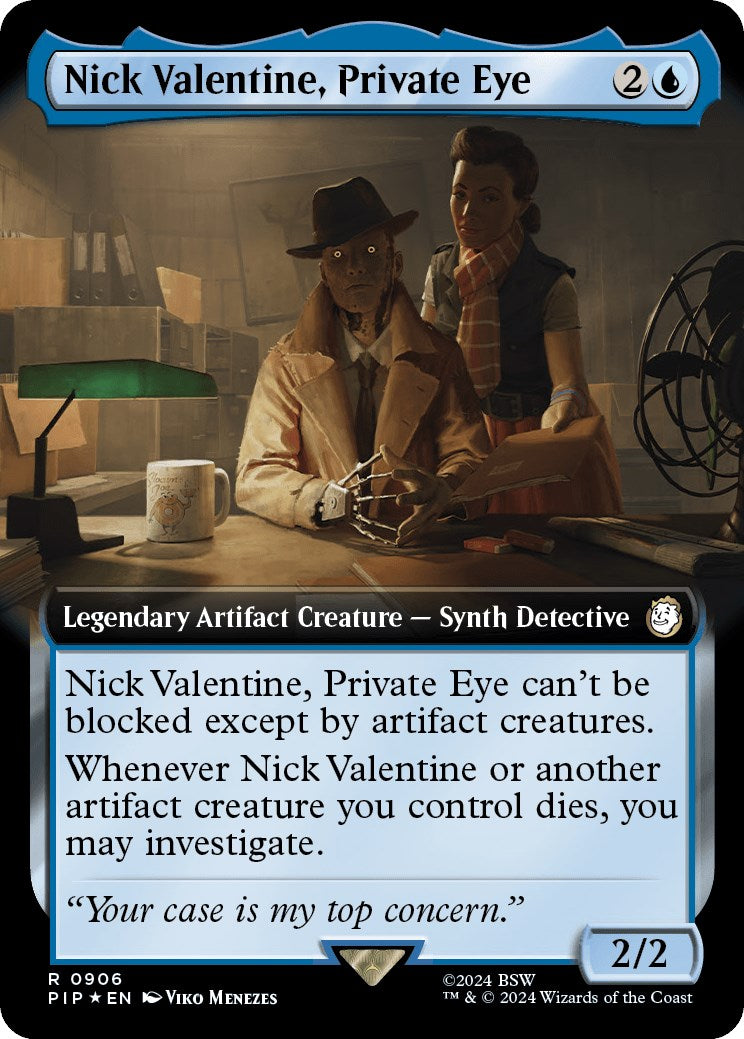 Nick Valentine, Private Eye (Extended Art) (Surge Foil) | Local Legends