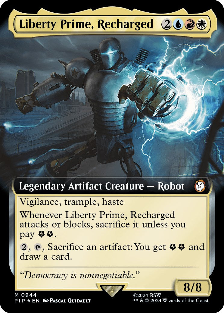 Liberty Prime, Recharged (Extended Art) (Surge Foil) | Local Legends