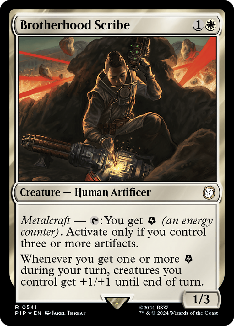 Brotherhood Scribe (Surge Foil) [Fallout] | Local Legends