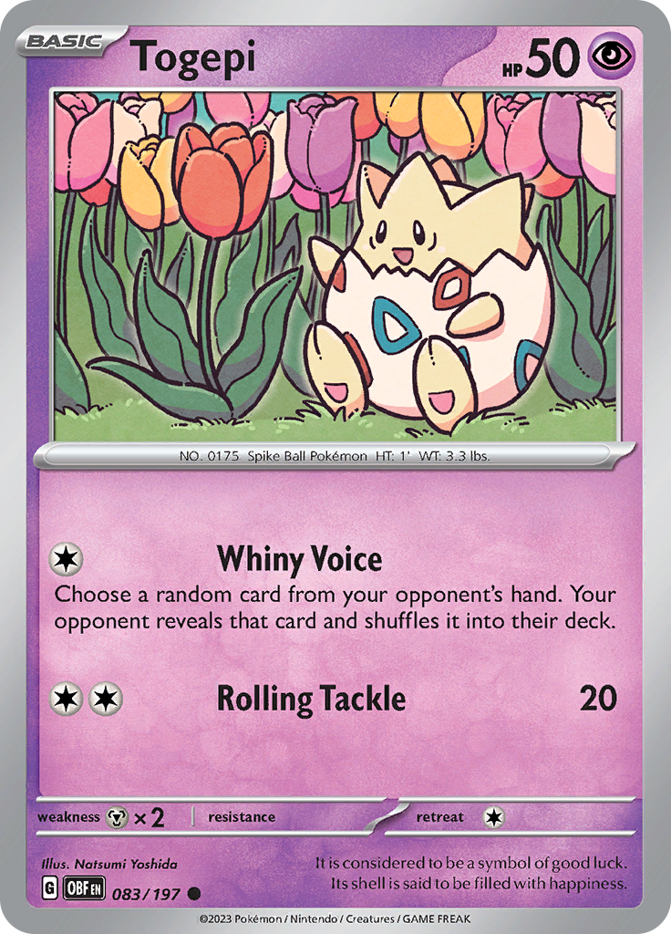 Togepi (083/197) [Scarlet & Violet: Obsidian Flames] | Golgari Games