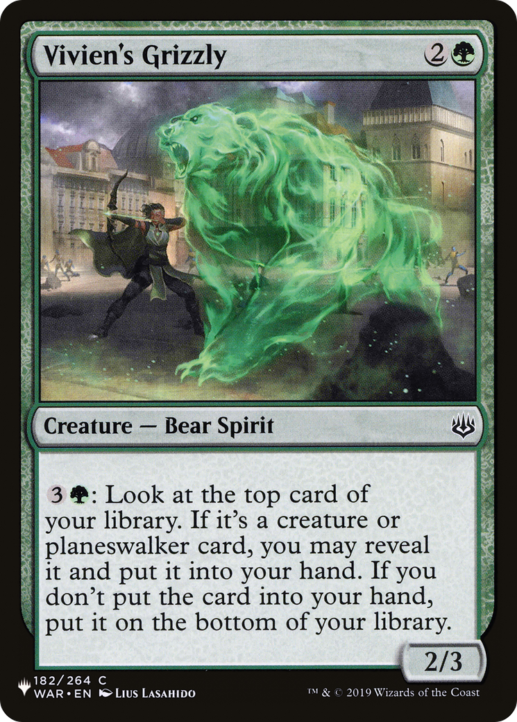 Vivien's Grizzly [The List] | Local Legends
