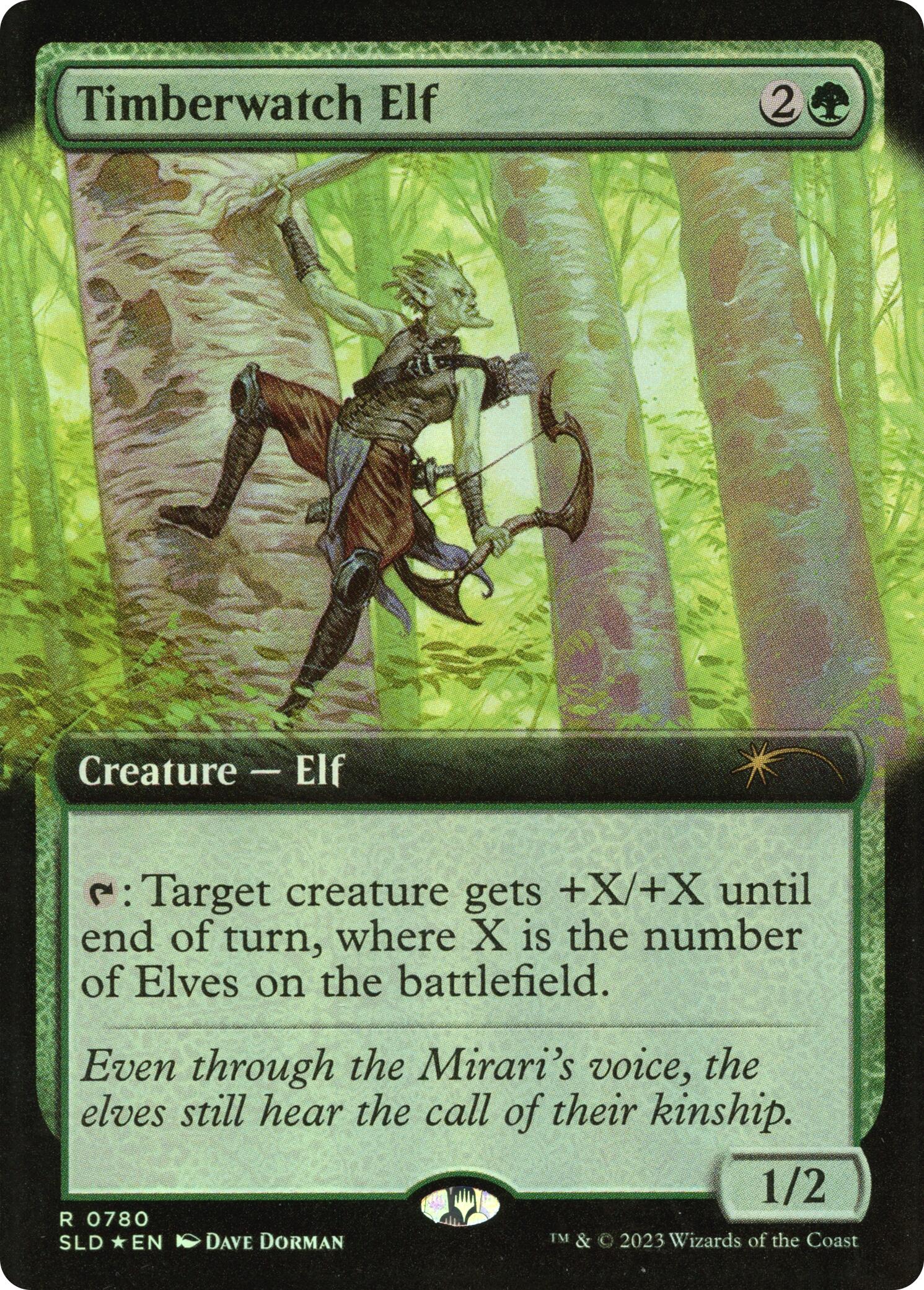 Timberwatch Elf (Extended Art) [Secret Lair Drop Series] | Local Legends