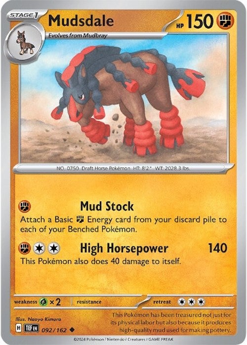 Mudsdale (092/162) [Scarlet & Violet: Temporal Forces] | Golgari Games