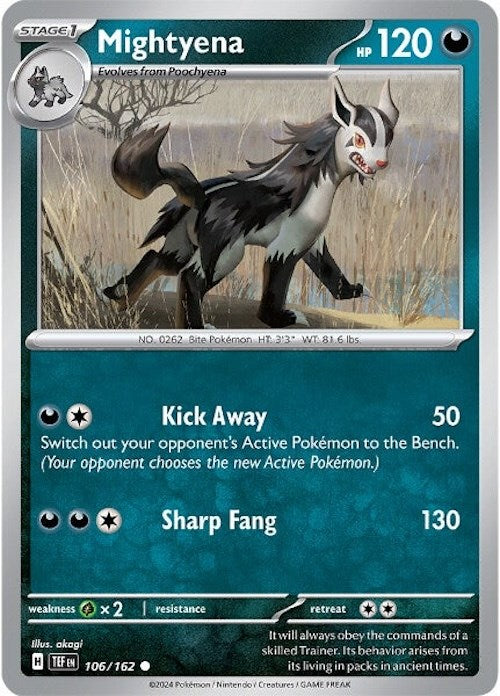 Mightyena (106/162) [Scarlet & Violet: Temporal Forces] | Golgari Games