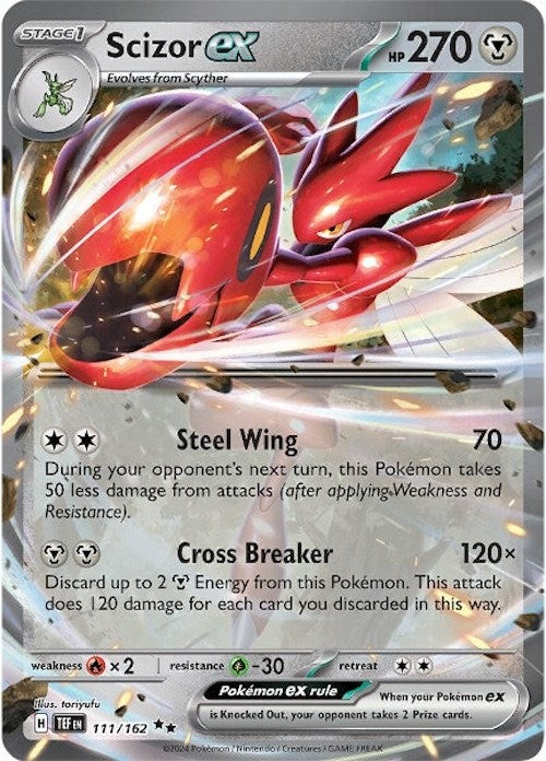 Scizor ex (111/162) [Scarlet & Violet: Temporal Forces] | Golgari Games