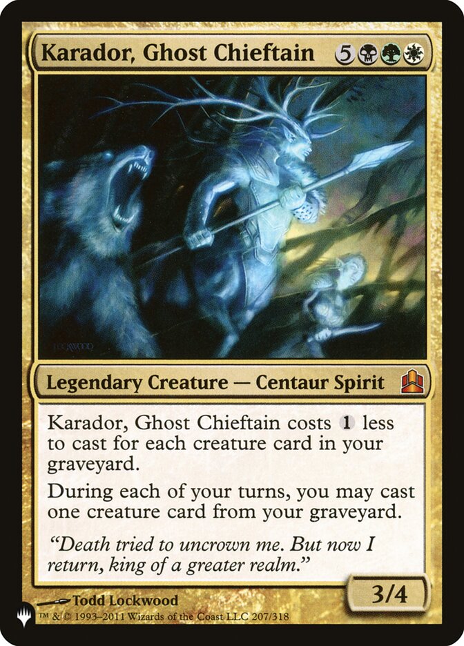 Karador, Ghost Chieftain [The List] | Local Legends