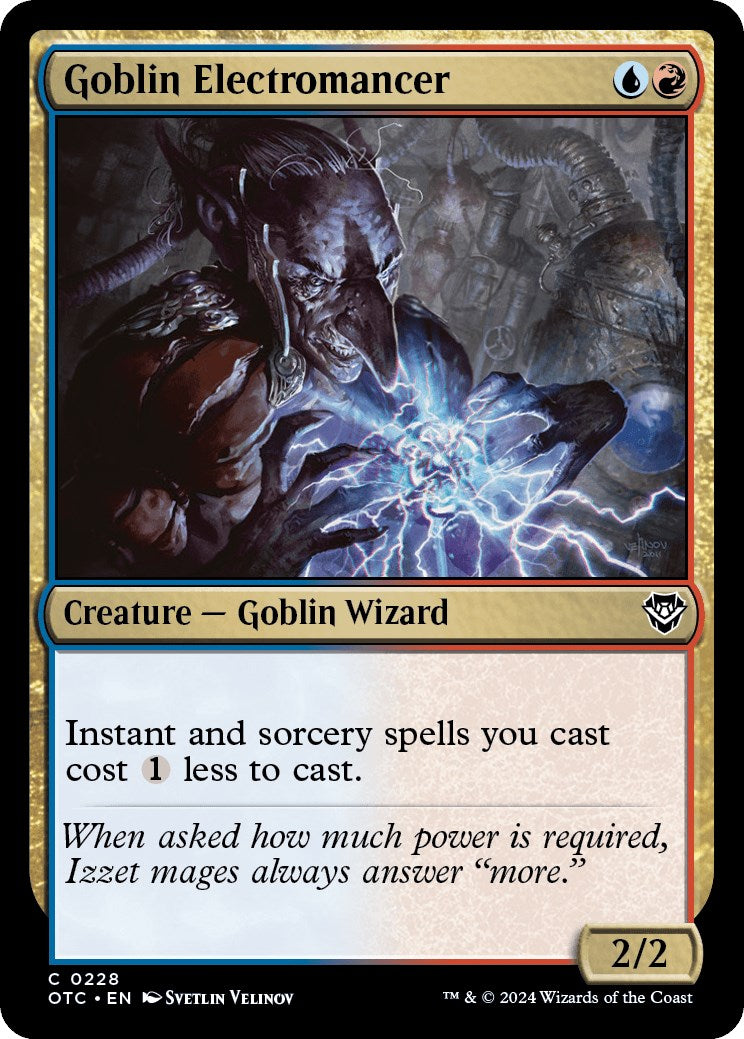 Goblin Electromancer [Outlaws of Thunder Junction Commander] | Local Legends