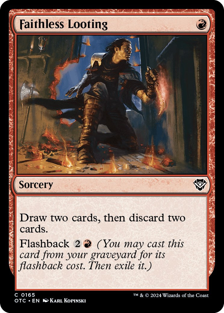 Faithless Looting [Outlaws of Thunder Junction Commander] | Local Legends