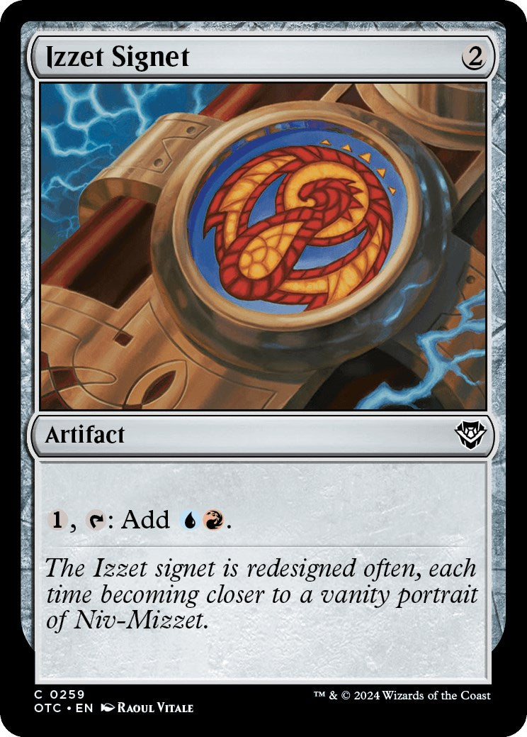 Izzet Signet [Outlaws of Thunder Junction Commander] | Local Legends