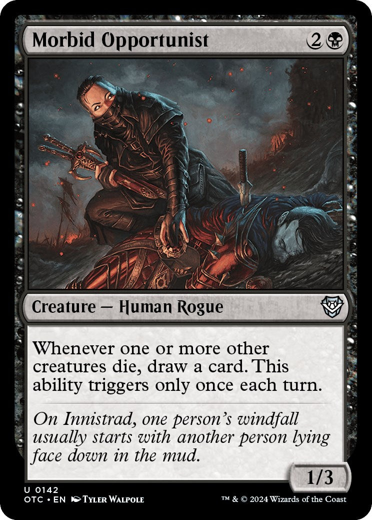 Morbid Opportunist [Outlaws of Thunder Junction Commander] | Local Legends