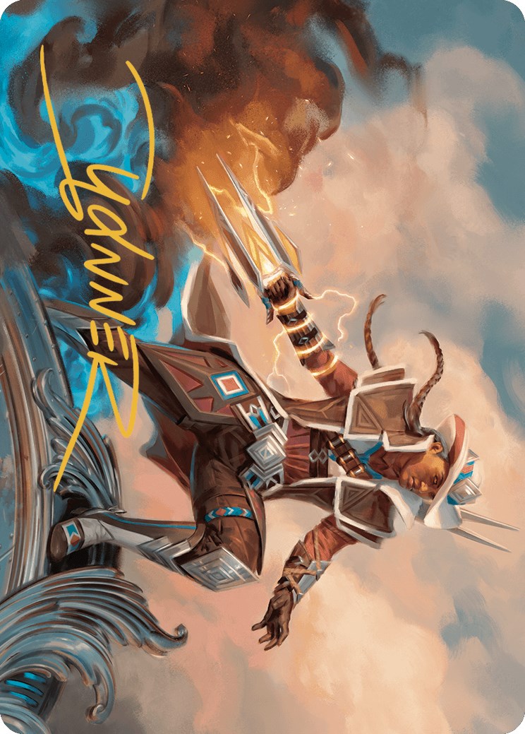 Annie Flash, the Veteran Art Card (Gold-Stamped Signature) [Outlaws of Thunder Junction Art Series] | Local Legends