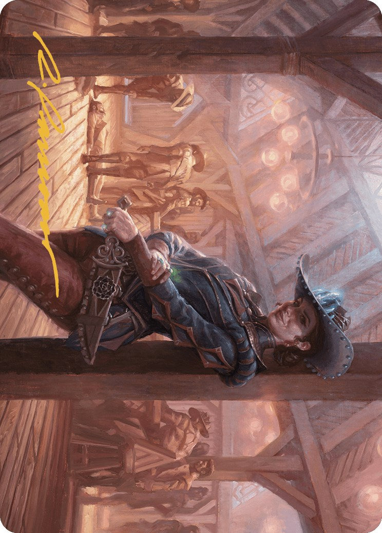 Marchesa, Dealer of Death Art Card (Gold-Stamped Signature) [Outlaws of Thunder Junction Art Series] | Local Legends