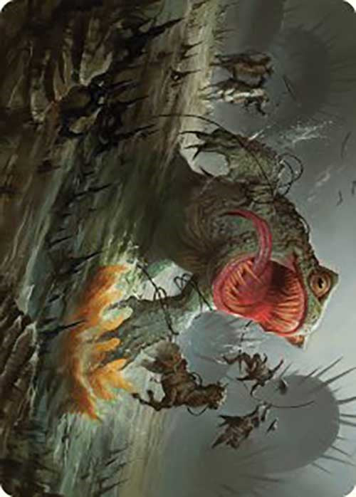 The Gitrog, Ravenous Ride Art Card [Outlaws of Thunder Junction Art Series] | Golgari Games