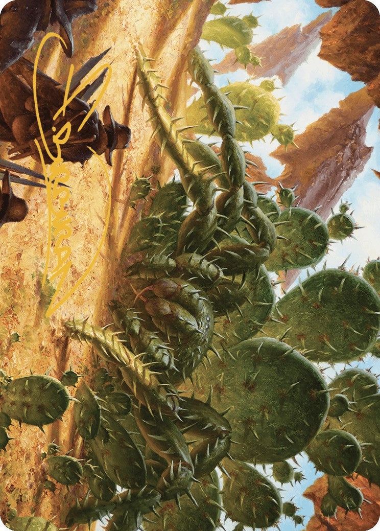 Cactarantula Art Card (Gold-Stamped Signature) [Outlaws of Thunder Junction Art Series] | Local Legends