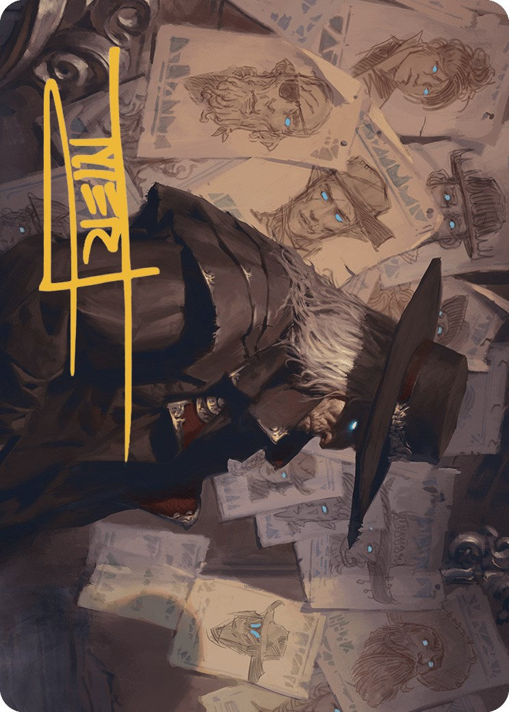 Lazav, Familiar Stranger Art Card (Gold-Stamped Signature) [Outlaws of Thunder Junction Art Series] | Local Legends