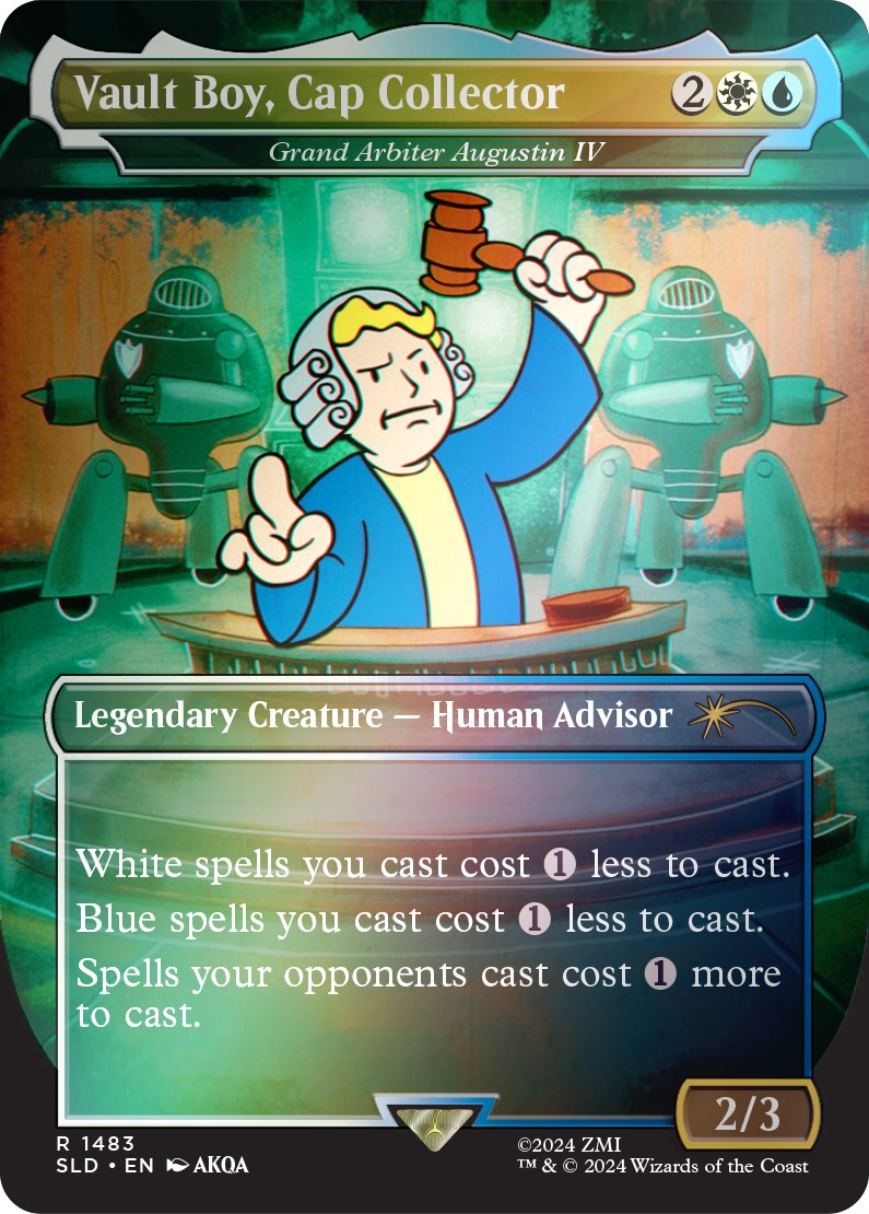 Vault Boy, Cap Collector - Grand Arbiter Augustin IV (Rainbow Foil) [Secret Lair Drop Series] | Golgari Games