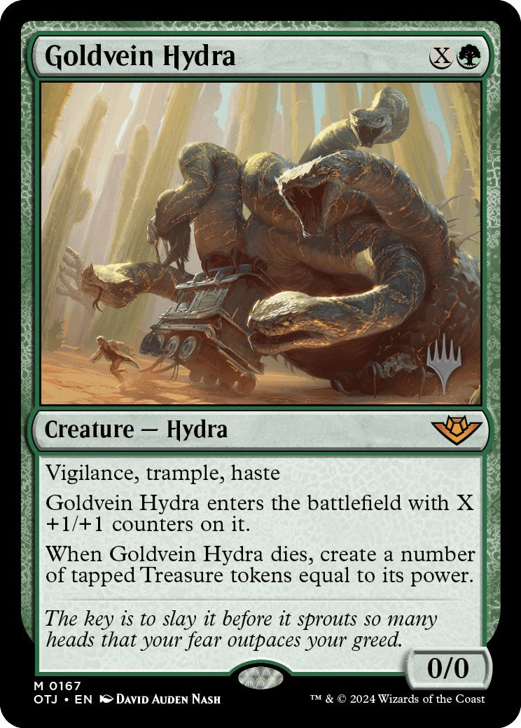 Goldvein Hydra (Promo Pack) [Outlaws of Thunder Junction Promos] | Local Legends
