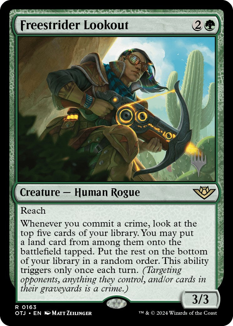 Freestrider Lookout (Promo Pack) [Outlaws of Thunder Junction Promos] | Local Legends