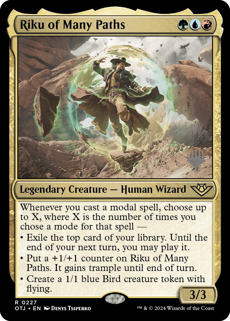 Riku of Many Paths (Promo Pack) [Outlaws of Thunder Junction Promos] | Golgari Games