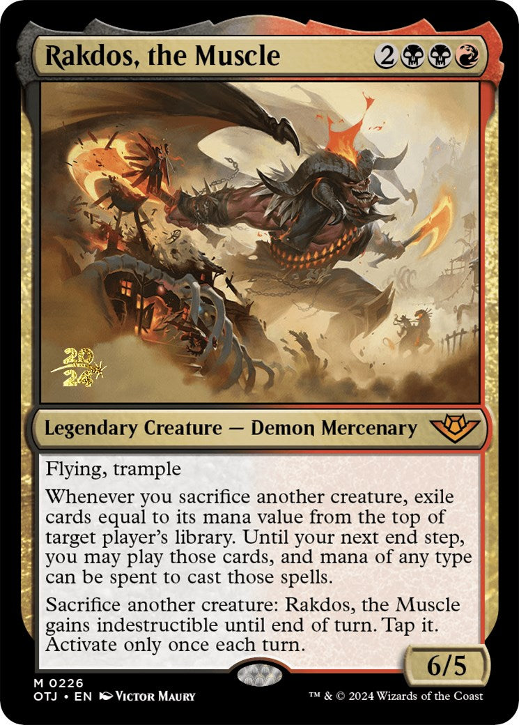 Rakdos, the Muscle [Outlaws of Thunder Junction Prerelease Promos] | Golgari Games