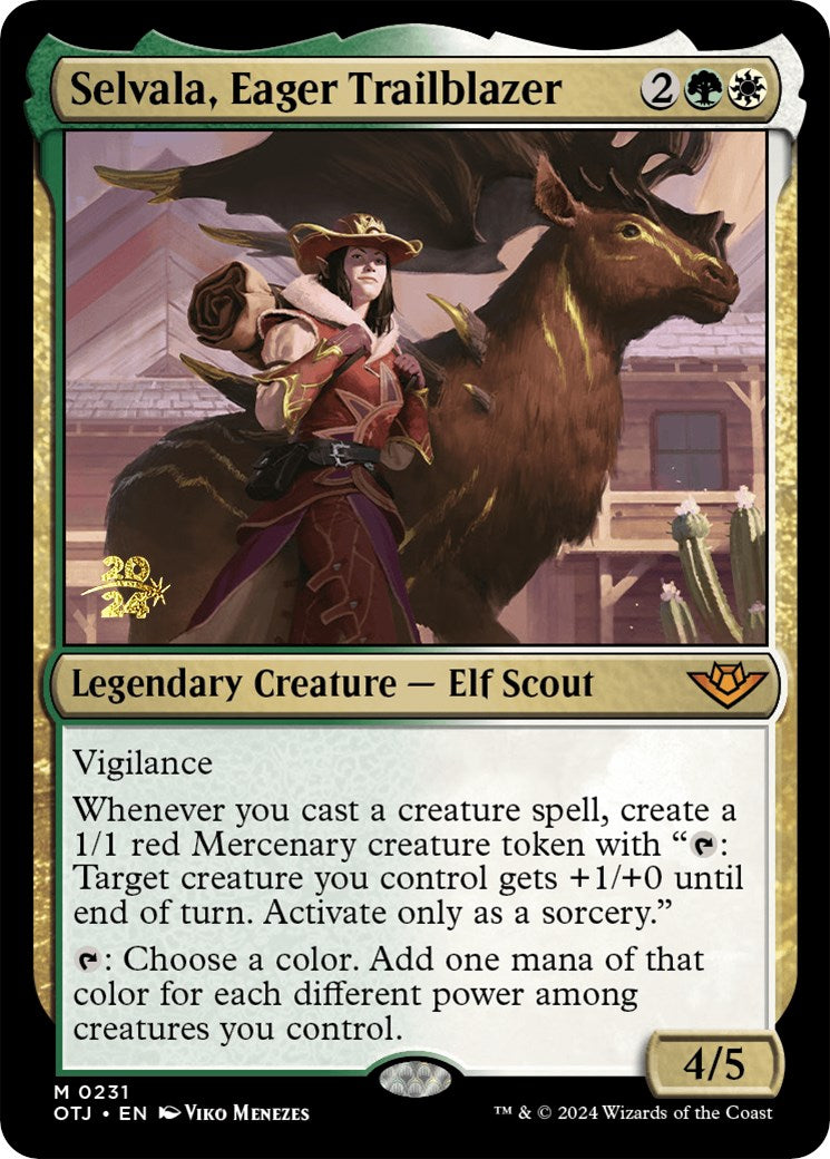 Selvala, Eager Trailblazer [Outlaws of Thunder Junction Prerelease Promos] | Golgari Games