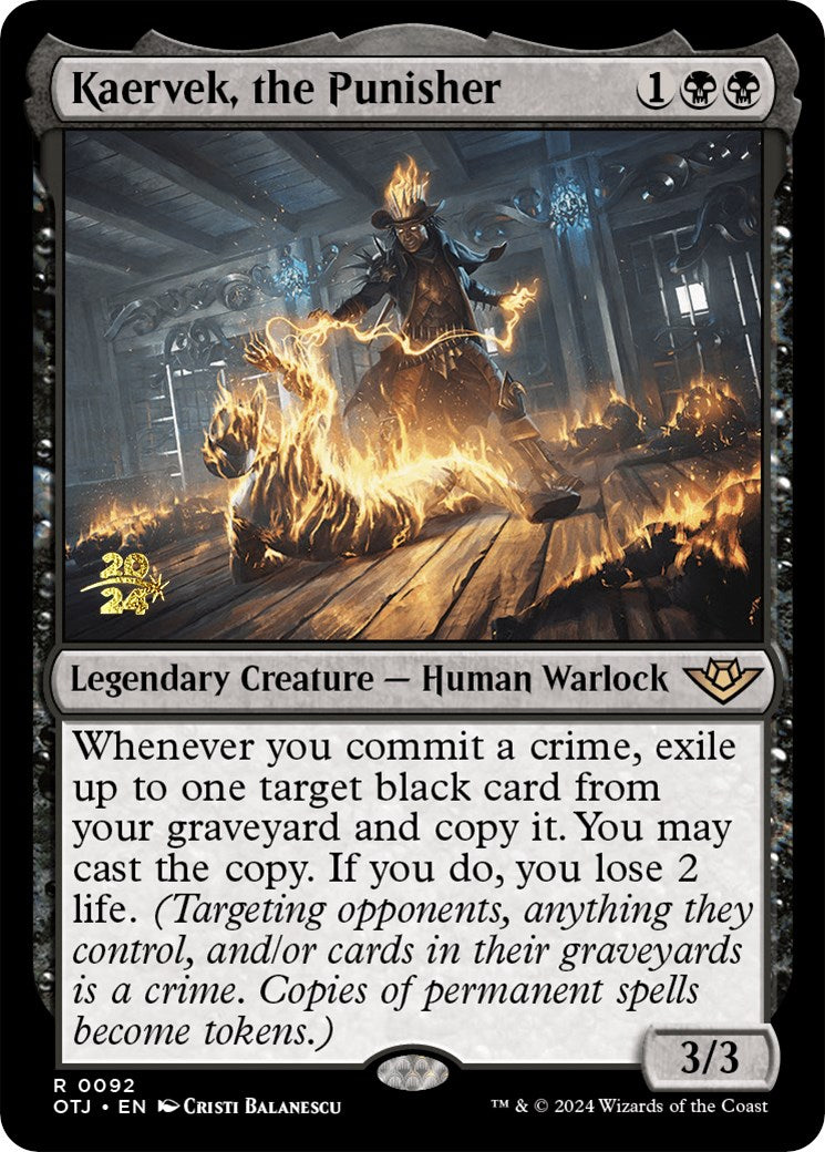 Kaervek, the Punisher [Outlaws of Thunder Junction Prerelease Promos] | Local Legends
