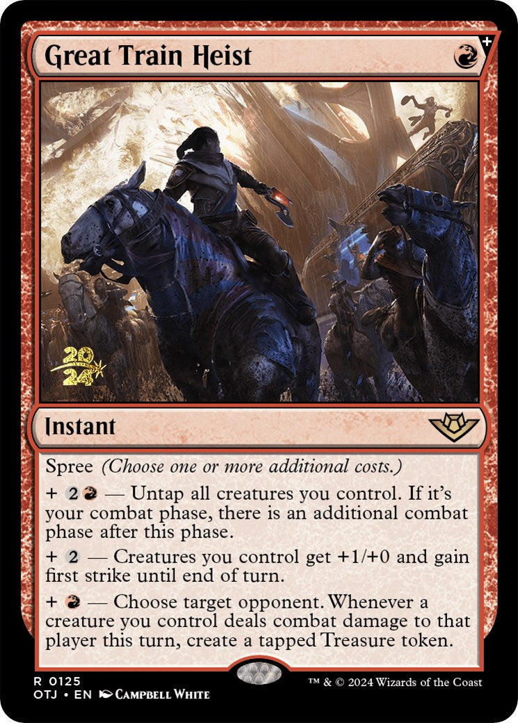 Great Train Heist [Outlaws of Thunder Junction Prerelease Promos] | Local Legends
