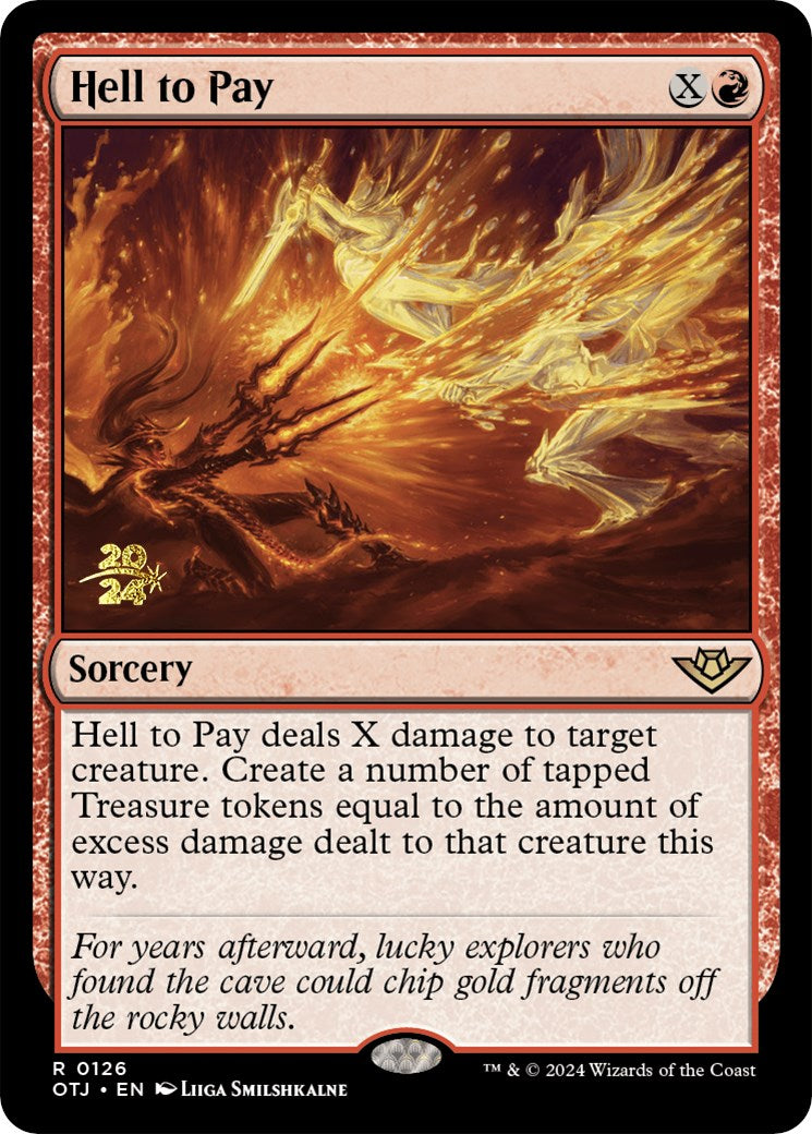 Hell to Pay [Outlaws of Thunder Junction Prerelease Promos] | Local Legends