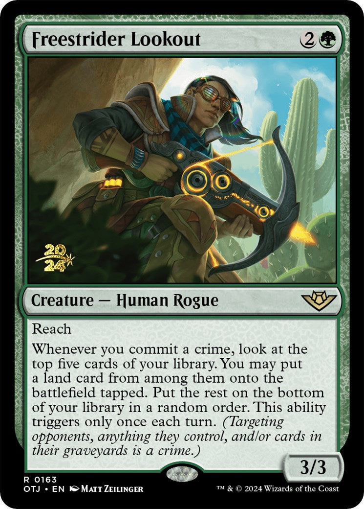 Freestrider Lookout [Outlaws of Thunder Junction Prerelease Promos] | Local Legends